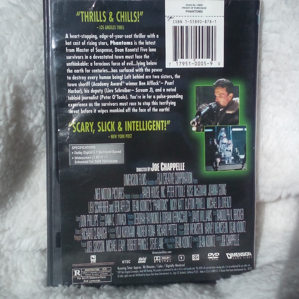 DVD - R - PHANTOMS - Picture 2 of 2